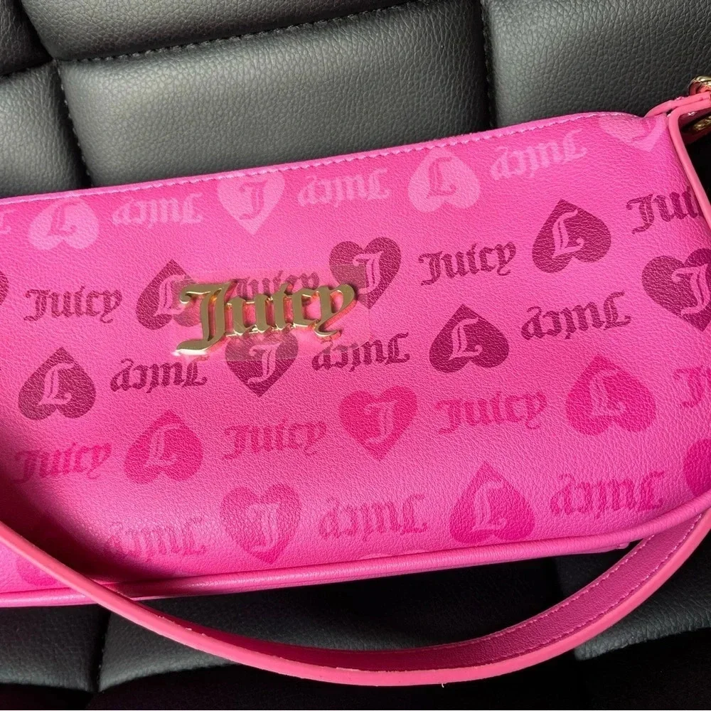 Juicy Couture Pink Shoulder Bag Y2K Mini Purse Monogram Logo NWT